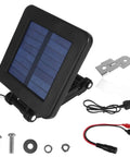 Solar Panel 6V For Deer Feeder With Adjustable Mounting Bracket And Alligator Clips, Efficient Dope Charger components