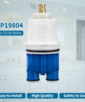 Pressure Balance Shower Cartridge For 1300 1400 Series Tub And Shower Valves 1993 2007 Replacement Part shown with bathroom background