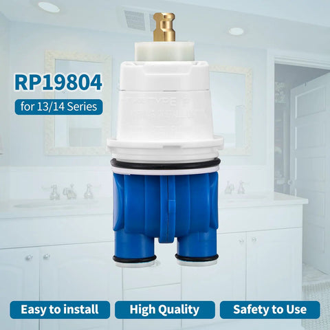 Pressure Balance Shower Cartridge For 1300 1400 Series Tub And Shower Valves 1993 2007 Replacement Part shown with bathroom background