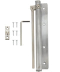 Automatic Door Closer With Adjustable Spring Buffer Stainless Steel Self Closing Door Closer For Home Office And Hotel Rooms Quiet Safe Durable