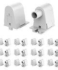 Twelve Pair Single Pin FA8 Tombstone Non Shunted T8 T10 T12 Led Socket Lampholder Base for Eight Foot Fluorescent Tube Light. White ceramic construction.