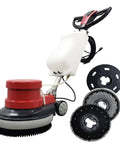 Heavy Duty 17 Inch Floor Scrubber Polisher With 1100W Motor, Commercial Grade Buffer with additional brush attachments