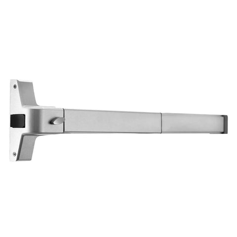 Push Bar With Lever Panic Exit Device For 28 To 36 Inch Doors, Heavy Duty Commercial Rim Exit Bar, 201 Stainless Steel, Side View