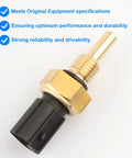 Engine Coolant Temperature Sensor 1580811 Drop In Swap For Honda And Acura close-up showing black and gold sensor design.