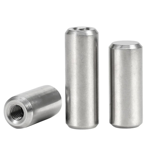 Internal Threaded Dowel Pin Set For Precision Assembly, Blind Locating Pins M6x12x30mm, 304 Stainless Steel, 2 Pieces