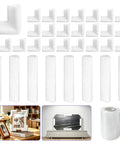 Thickened Foam Corner Protectors Kit With 24 Corner Pads And 8 Foam Strips Plus Roll Stretch Film for moving and packing