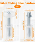 Six Pack Top Roller Guide Wheel With Spring Loaded Pivot For Bi Fold Doors Easy Fix Bifold Door Hardware Repair Kit dimensions