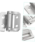 Heavy duty zinc alloy cabinet hinges silver finish for residential doors and furniture with sturdy design and precise screw holes