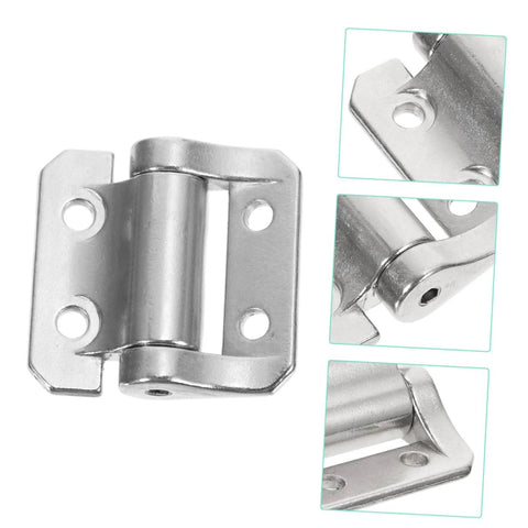 Heavy duty zinc alloy cabinet hinges silver finish for residential doors and furniture with sturdy design and precise screw holes
