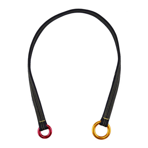 Pro Grade Arborist Friction Saver Tree Climbing Sling With Bomber Polyester Webbing And Lightweight Aluminum Carabiner For Rock Solid Grip Zero Snag Performance And Smooth Sailing Up Any Dense Canopy 110 Cm
