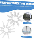 Image showing white Shutter Replacement Pins And Plunger Bolts For Window Screens Feature Heavy Duty Design with multiple sizes, ideal for wooden blinds.