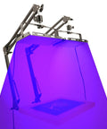 Two Pack 50W LED UV Screen Printing Exposure Lights With Stand, emitting 395nm wavelength for cyanotypes and photo emulsion