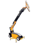 Heavy Duty Electric Vacuum Glass Lifter With Multi Suction Cup System For Smooth Curtain Wall Construction And No Sweat Glass Panel Install Pro Grade Mobile Robot Handler showing a tall, extendable arm with suction cups.