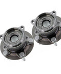Rear Wheel Bearing And Hub Assembly For CX 5 2013 2014 2015 2016 2017 Replacement KD352615XB 2 Pack, shown in silver metal, side view