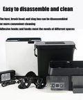 Electric Portafilter Cleaner And Espresso Knock Box Certified Game Changer Auto Vacuum Coffee Pucks Quick For Zero Sweat Cleanup Pro Level Barista Gear parts including disassembled components and accessories.
