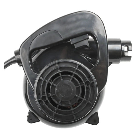 Heavy Duty Handheld Electric Dust Blower And Vacuum For Home And Computers Hella Powerful 1000W Motor view from above showing handle and fan