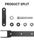 Beefy Built Sealed Bearing 13 Inch Gate Hinges components; bolt, nut, washers, hinge plates for outdoor driveway gates up to 1000 lbs.