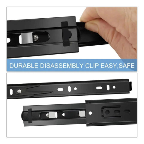Bottom Mounted Concealed Drawer Slides With Smooth Glide, Heavy Duty Build That Holds Up, No Exposed Rails, Built To Last For DIY Cabinets And Furniture, Easy Install, Quiet, Reliable Performance, black steel clip