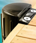 Inflatable PVC Dock Fender Guard For Boats, Dockside Edge Protector And Anti Collision Shield on wooden dock edge