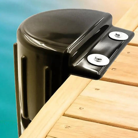 Inflatable PVC Dock Fender Guard For Boats, Dockside Edge Protector And Anti Collision Shield on wooden dock edge