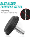 Stainless Steel Adjustable Furniture Feet One Quarter Twenty Thread Screwed In Levelers with galvanized steel and PP base