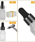 Bulk 500 Clear Shrink Bands For Bottles And Jars, No Fuss Easy Heat Seal, Tamper Evident Protection, Fits Essential Oil Bottles, Dropper Bottles, And Test Tubes, 1.8 By 1.2 Inch Size, Durable Packaging For Quick DIY Sealing on dropper bottle