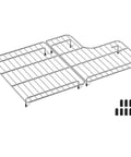 Stainless Steel Sink Racks For Kohler Whitehaven K-6486 K-6487 Two Piece Left And Right Basin Protectors, 304 Stainless, with rubber feet