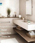 Elevate Your Bathroom Safety With This Stylish 18 Inch Satin Nickel Designer Grab Bar That Looks Great In Showers