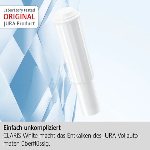Claris White 3 Pack Filter Cartridge For Fully Auto Coffee Machines, Keeps Water Fresh With New Protection Formula, single cartridge