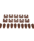Easy DIY Fix For Wobbly Drawers 10 Sets Plastic Dresser Drawer Slides in brown, view of replacement track guides and glides.
