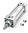 Pneumatic Air Cylinder SC 40x25 Inch Bore With 0.98 Inch Stroke, Double Acting Single Rod, 1 Quarter Inch Port, M12x1.25, push-in fittings view