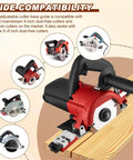 Professional Grade Circular Saw Guide Rail Adjustable Aluminum Fence Track Featuring Dual Lock Handles For Straight Shooting Cuts And Zero Slop For Reliable Carpentry Tasks on a wood base.