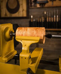 Woodturning lathe with 6 Inch Tool Rest For 3520A 3520B 3520C And 4224 Lathes With 1 Inch Tool Post Diameter, yellow finish