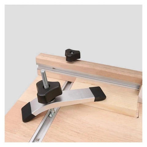 Two Pack M8 T Track Bolts With Knobs And T Slot Clamps For Woodworking Jigs And Fasteners Cast From Lightweight Plastic Easy To Tighten
