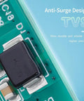 Close-up of Ridiculously Tough 13S 48V 30A Lithium Ion Bms Protection Board With Ntc Sensor showing anti-surge design features.