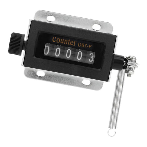 5 Digit Mechanical Bale Counter For Baler D67F With Pull Counter showing 00003 cycles, lightweight with screw fixation