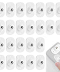 24 Pcs Self Adhesive Caster Wheels Set 360 Degree Swivel Mini Appliance Wheels installed on flat surface for kitchen appliances.