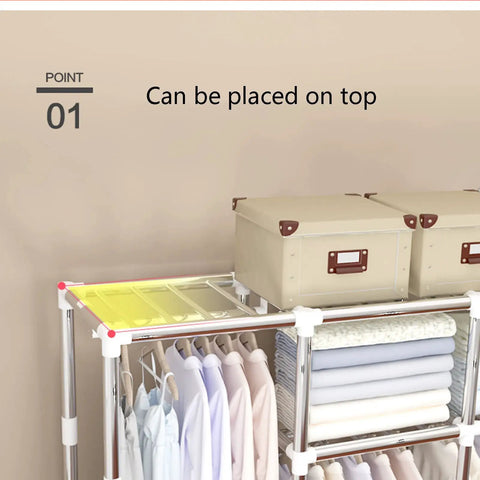 Heavy Duty Portable Wardrobe With Slick Zipper Doors And Easy Fold Out Design Tough As Nails Steel Frame Closet Organizer That Is Your Go To Spot For Roomy Clothes Storage