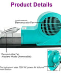 Wind Tunnel Lift Demonstrator For Classroom Aerodynamics Lessons with removable plane model on transparent base