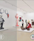 Art gallery display with sculptures lit by Pro Grade 17.5W LED H Track Light Heads Pack Of 4 For Stores And Restaurants ETL Listed Dimmable CRI90