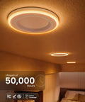 Sunco 24 Pack 6 Inch LED Recessed Lighting Retrofit with Night Light, 2700K/3000K/4000K/5000K/6000K Selectable, Dimmable Can Lights on ceiling.