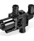 Dead On Heavy Duty Heater Control Valve For Fiat 500E 2014-2019, black plastic coolant flow controller for EV heating.