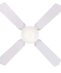 Casanova Supreme 42 Inch Indoor Ceiling Fan With Light In White Finish, Reversible White And Whitewashed Pine Blades, Opal Glass Light Kit