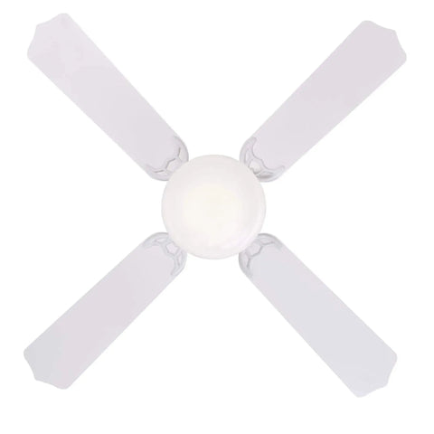 Casanova Supreme 42 Inch Indoor Ceiling Fan With Light In White Finish, Reversible White And Whitewashed Pine Blades, Opal Glass Light Kit