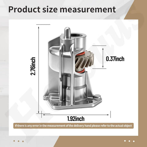Heavy Duty Worm Gear Assembly Replacement For Whirlpool Maytag KitchenAid Mixers size measurement diagram
