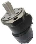 Heavy Duty Hydraulic Motor MF141210AAAB Direct Swap For TRW Ross Steering Gears showing top view with shaft and mounting holes.