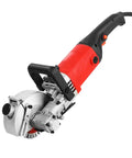 Heavy Workhorse Wall Groover With Onboard Dust Catcher Makes Quick Work Of Concrete Brick Stone Surfaces Delivering Clean Smooth Cuts For Fast Renovations, handheld electric cutter with a silver blade.
