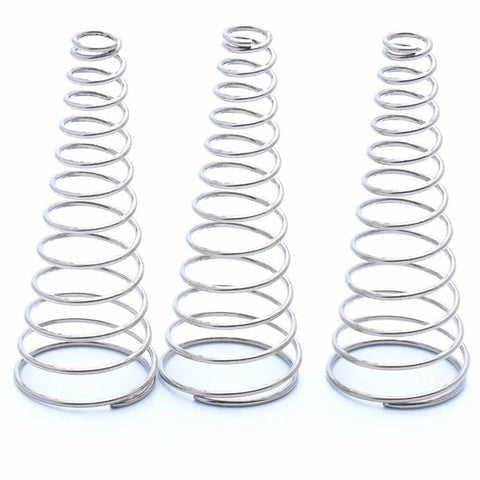 Extension Compression Springs Kit, 5Pcs 304 Stainless Steel Conical Taper Springs For Precision Fit, Wire Diameter 0.8mm, Sizes 0.8x7mm