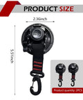2 Pack Heavy Duty Car Suction Cup Hooks With Strong Anchor And Hook Multifunctional Removable Mounting Accessory for outdoor use