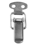 Heavy Duty Stainless Steel Spring Loaded Toggle Latch Catch Clip For Secure Case Box And Cabinet Storage With Rust Resistant Build For Workshop Office And Tool Chest Projects, front view.